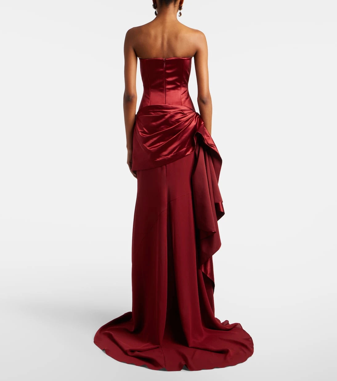 Alex Perry - Draped silk corset gown