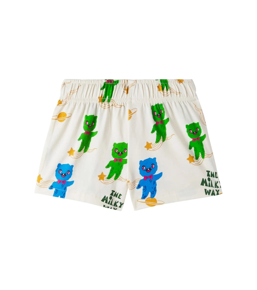 Mini Rodini - Alien printed cotton jersey shorts