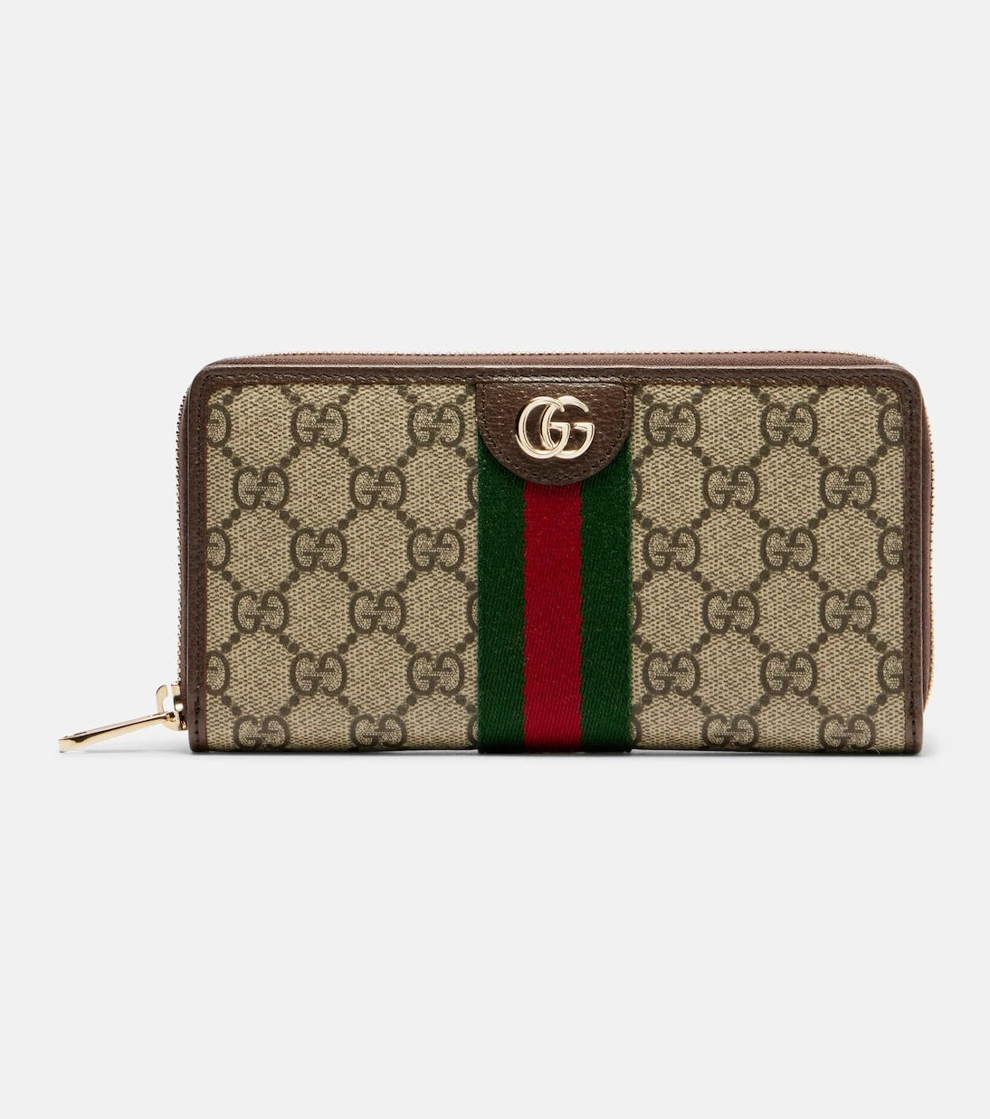 Gucci - Ophidia leather-trimmed wallet