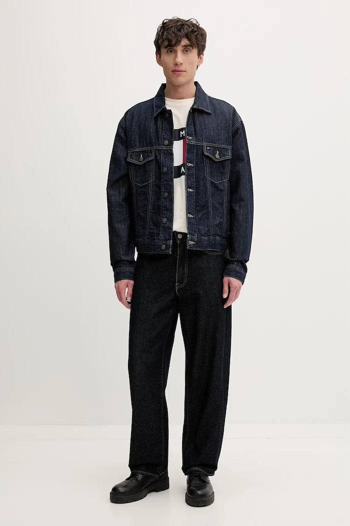 Tommy Jeans яке тип риза мъжко от деним