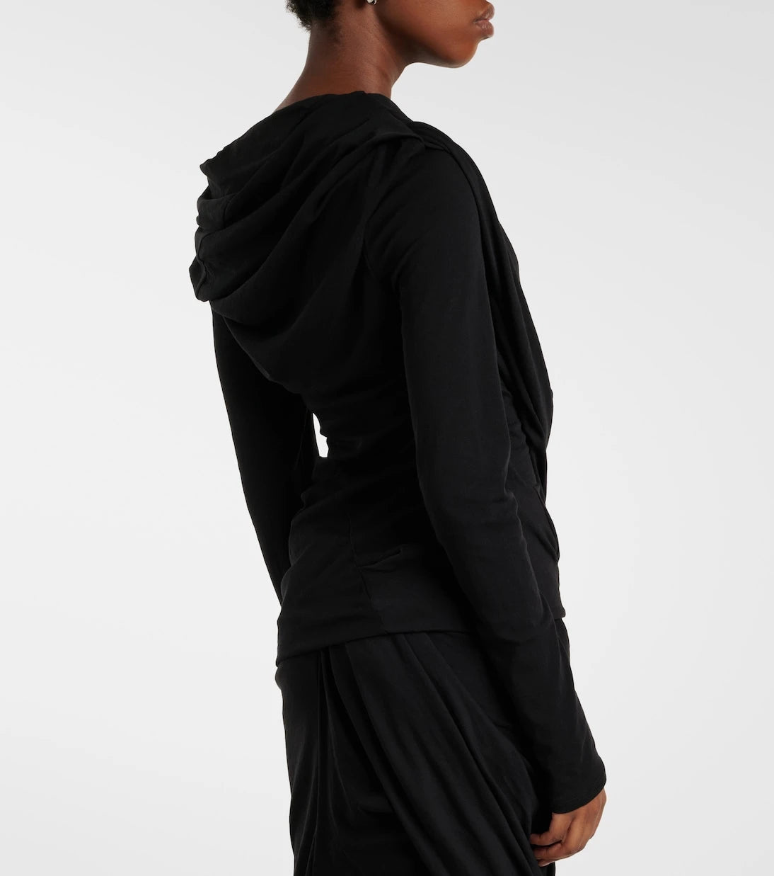 Entire Studios - Draped cotton-blend jersey top