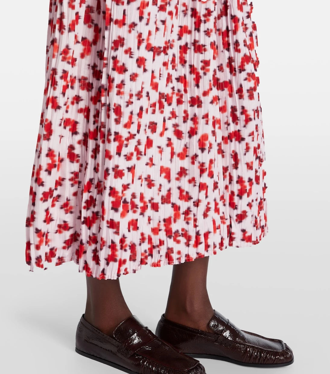 Jil Sander - Floral pleated midi dress