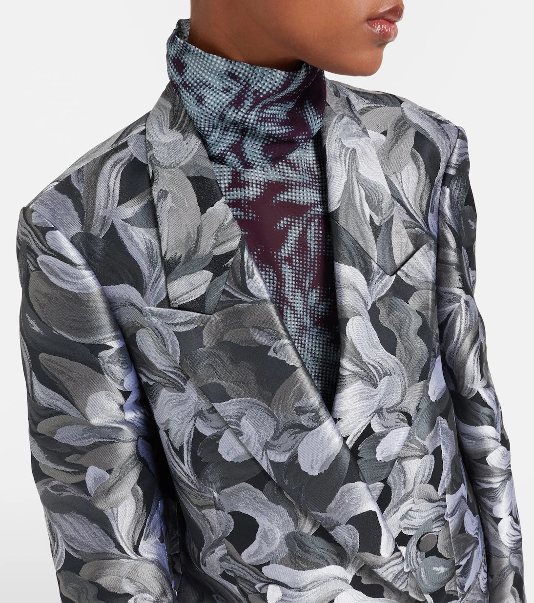 Dries Van Noten - Double-breasted jacquard blazer
