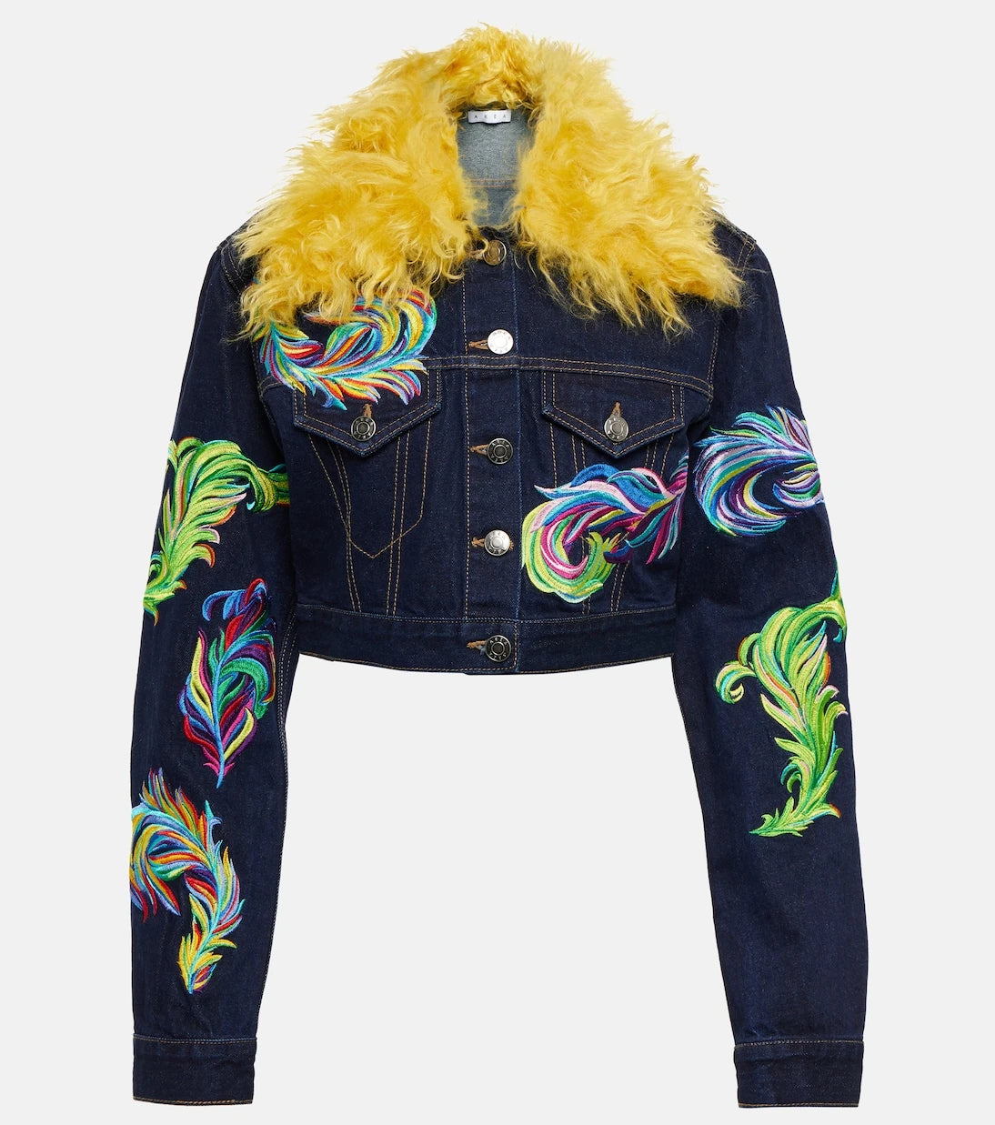 Alan - Tiftik astarlı kısa denim ceket