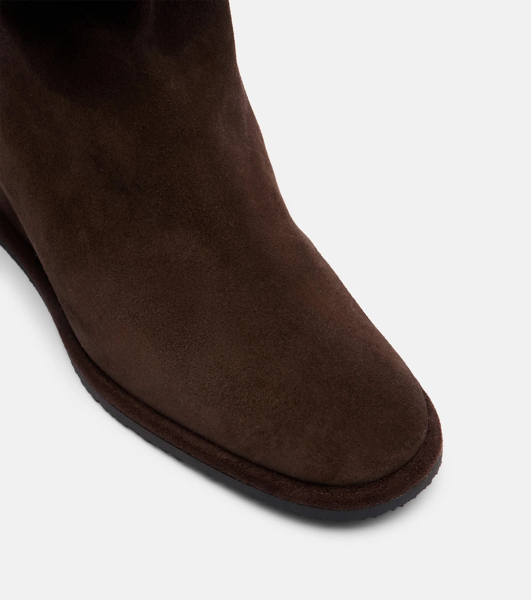 Yves Salomon - Shearling-lined suede wedge ankle boots