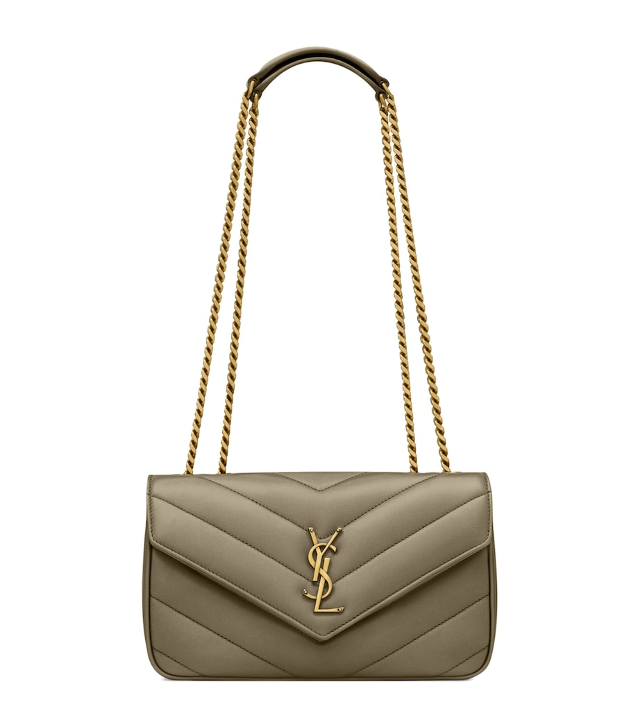 Saint Laurent Green Small Loulou Shoulder Bag