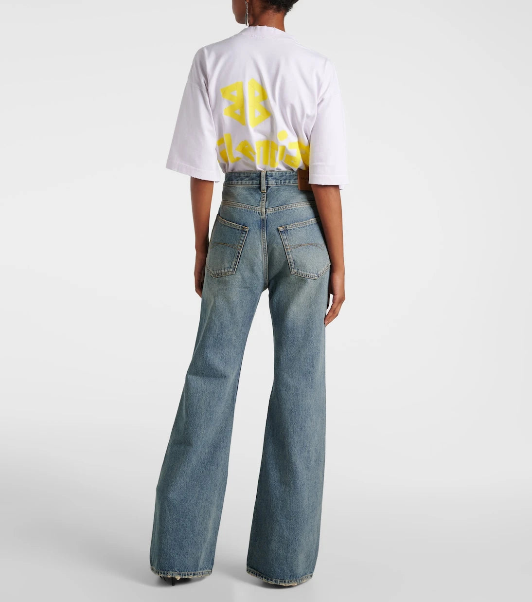 Balenciaga - جينز واسع بخصر متوسط الارتفاع