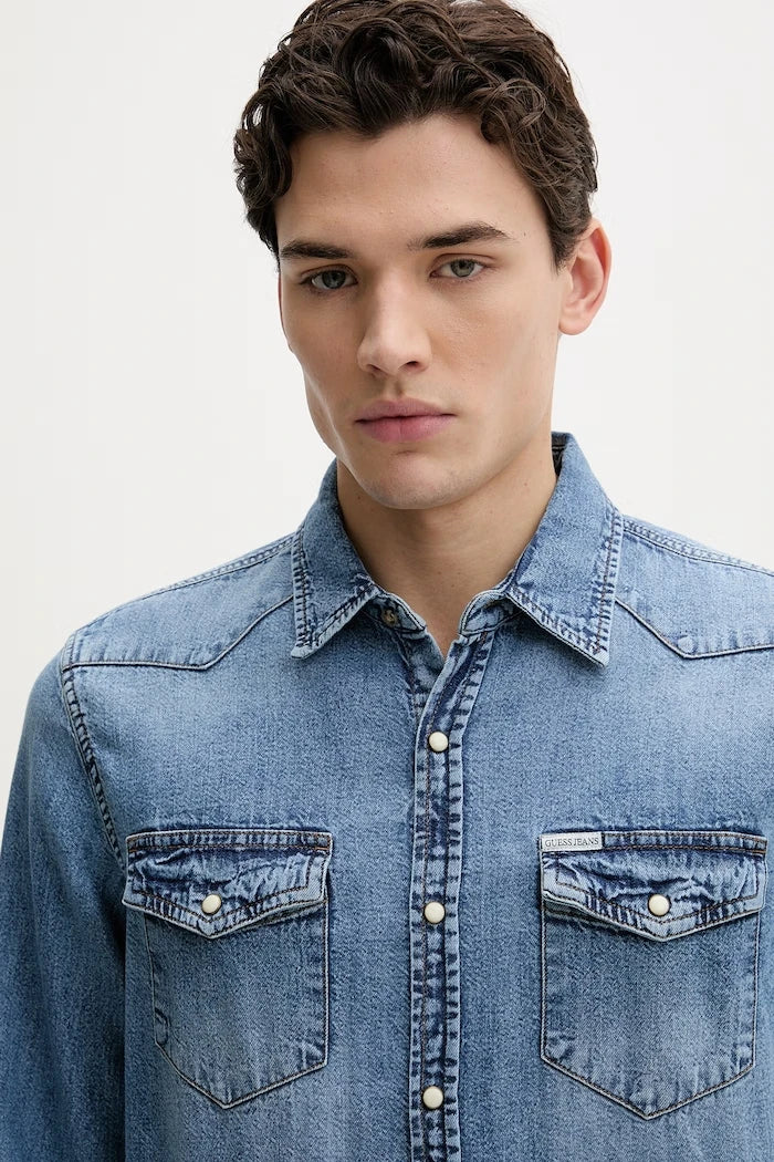 Дънкова риза Guess Jeans