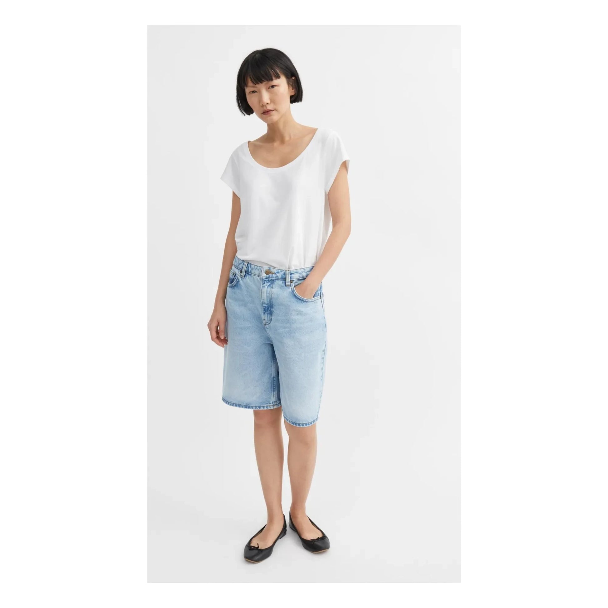 Skall Studio - Wilson Denim Organic Cotton Bermuda shorts | Light Blue