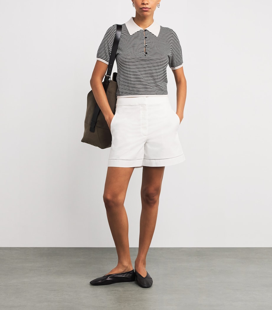 White Eyelet Shorts