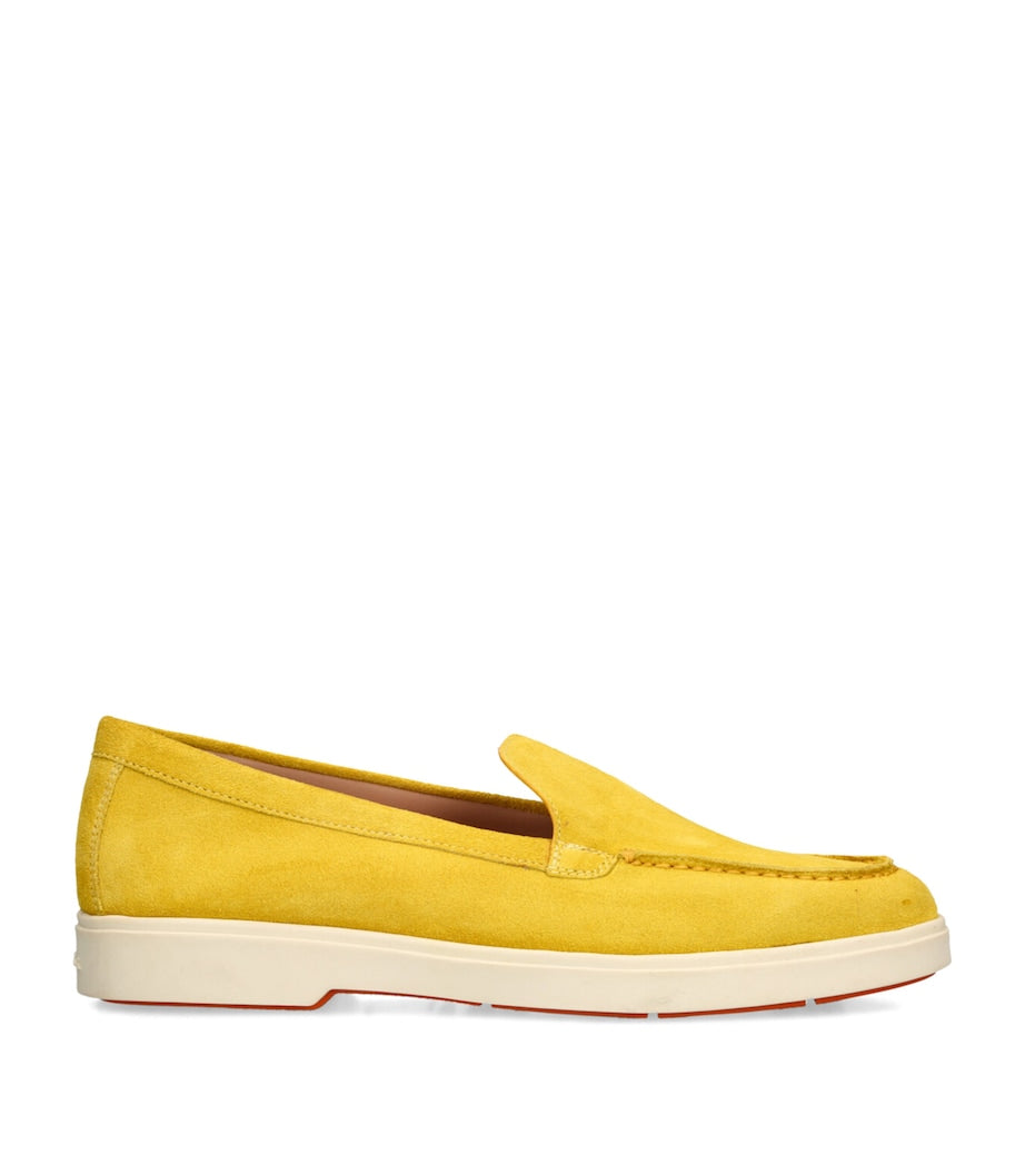 Yellow Suede Loafers