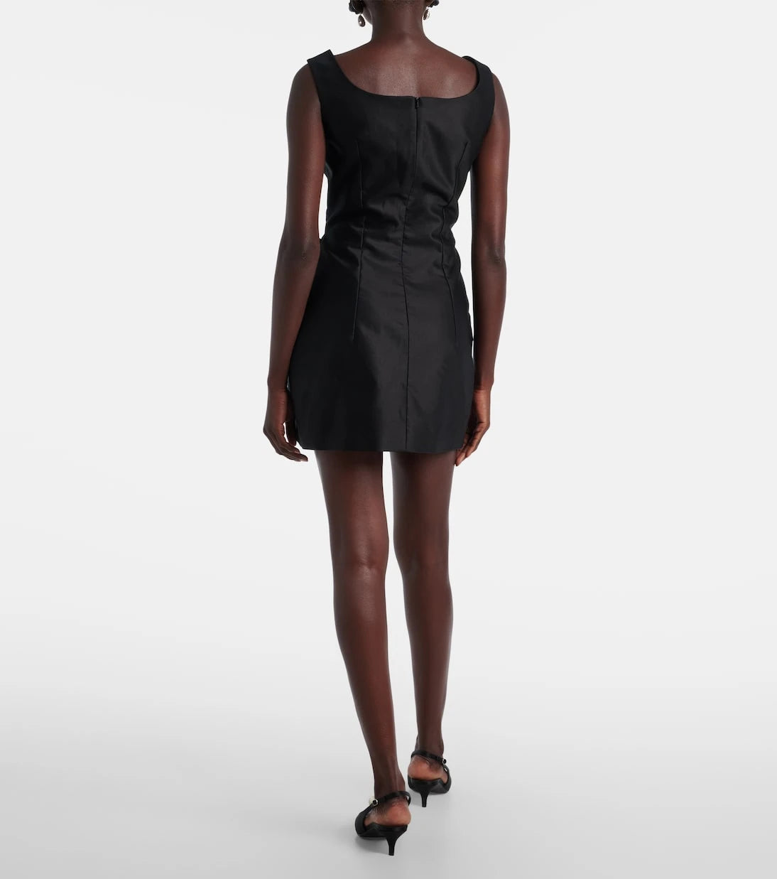 Magda Butrym - Floral-appliqué cotton minidress