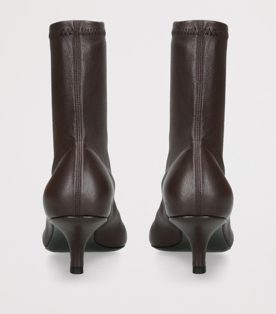 Toteme Brown Nappa Leather Heeled Boots 55