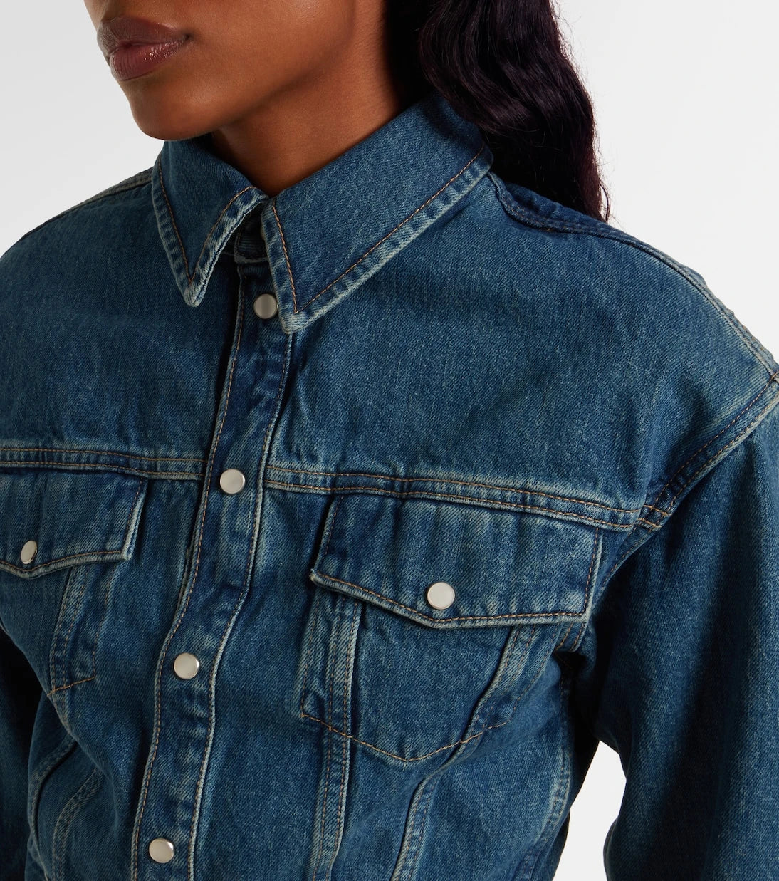 Wardrobe.NYC - Cropped denim jacket