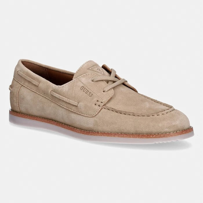 Guess мокасини мъжки от велур OPPERNE