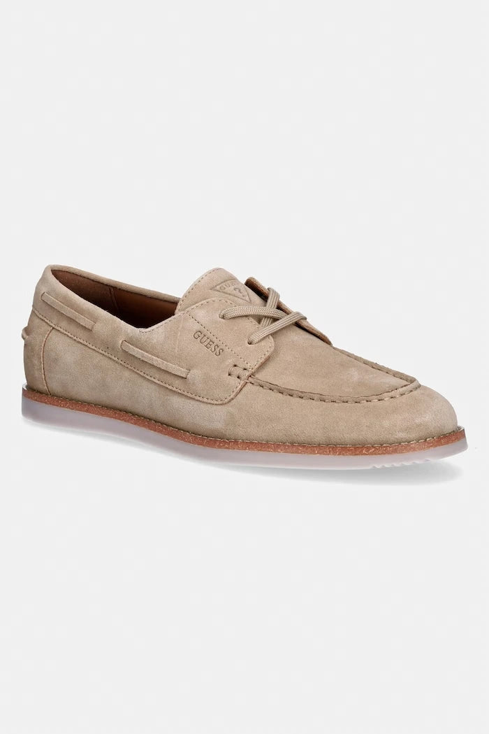 Guess мокасини мъжки от велур OPPERNE