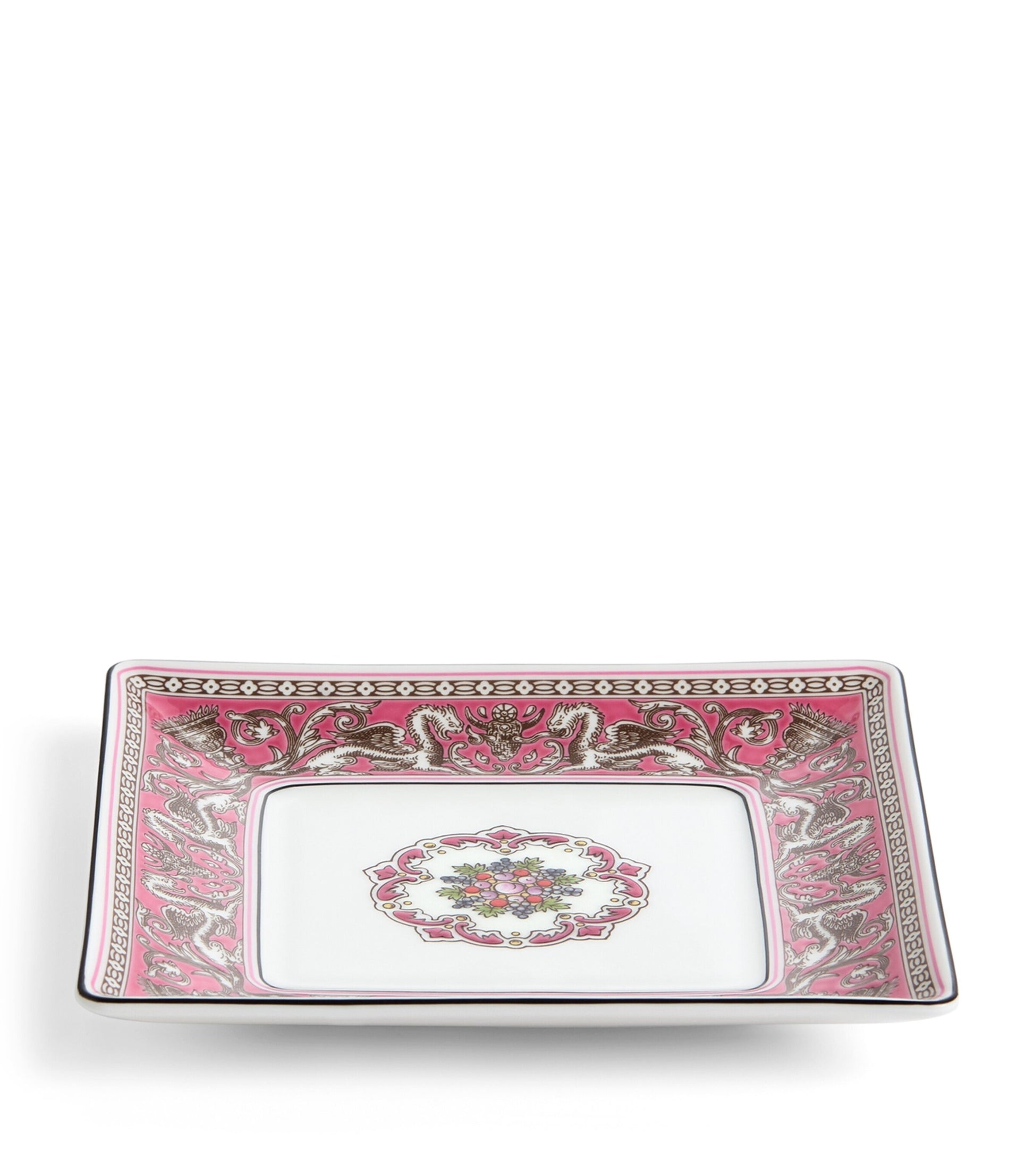 Florentine Fuchsia Square Tray (14cm)