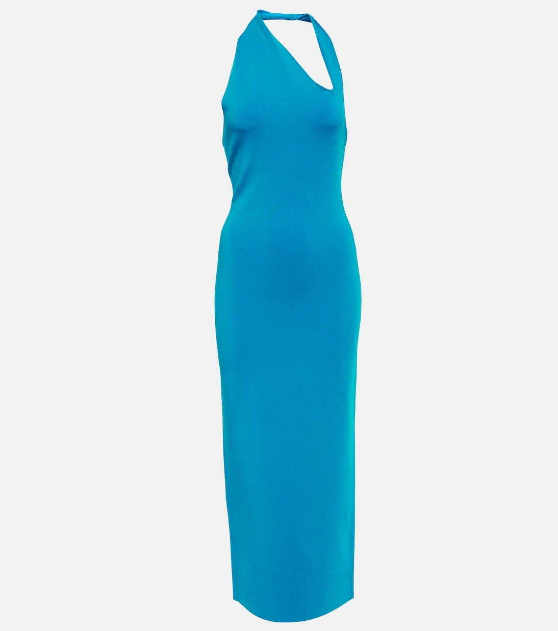 Galvan - Artemis cutout halterneck midi dress