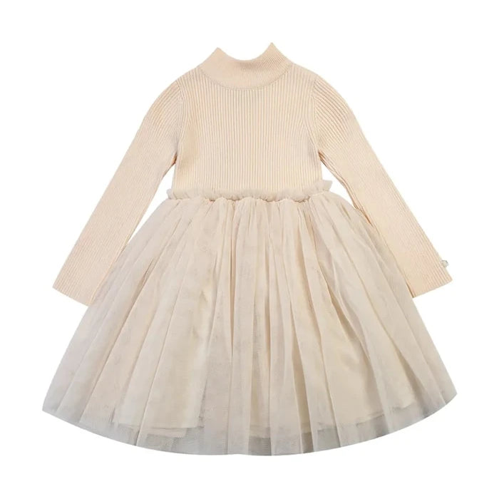 Donsje Lotus Dress Çocuk Yün Elbise