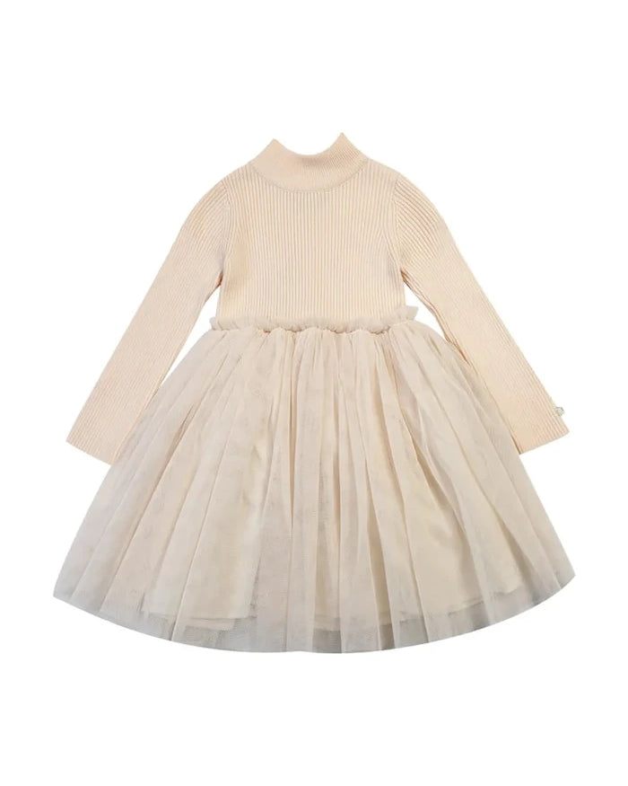 Donsje Lotus Dress Çocuk Yün Elbise