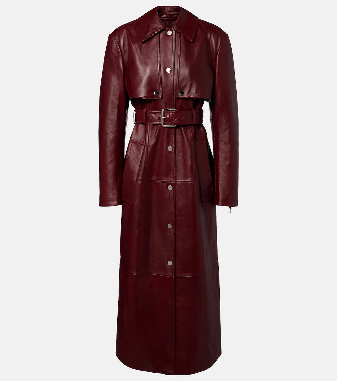 Sportmax - Paste leather trench coat