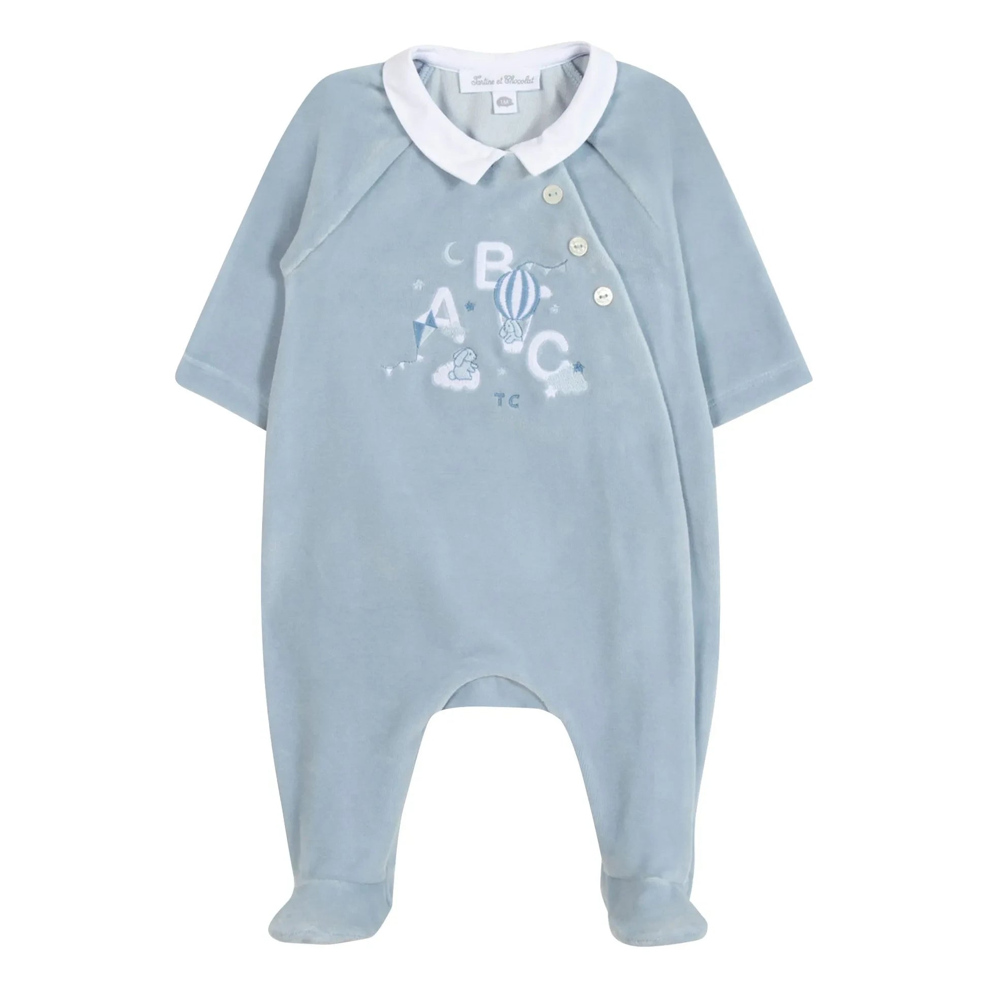 Tartine et Chocolat - ABC pyjamas | Grey blue