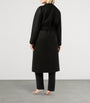 Marina Rinaldi Black Cashmere Longline Wrap Coat