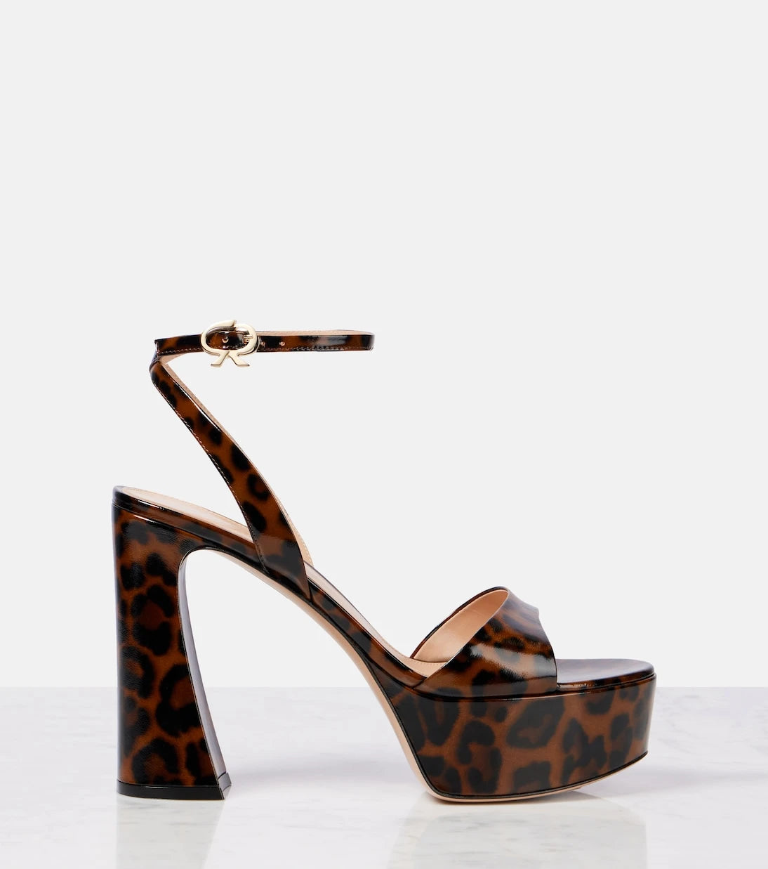 Gianvito Rossi - Nancy 110 leopard-print platform sandals