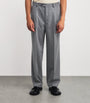 Cashmere Pleated Straight Trousers