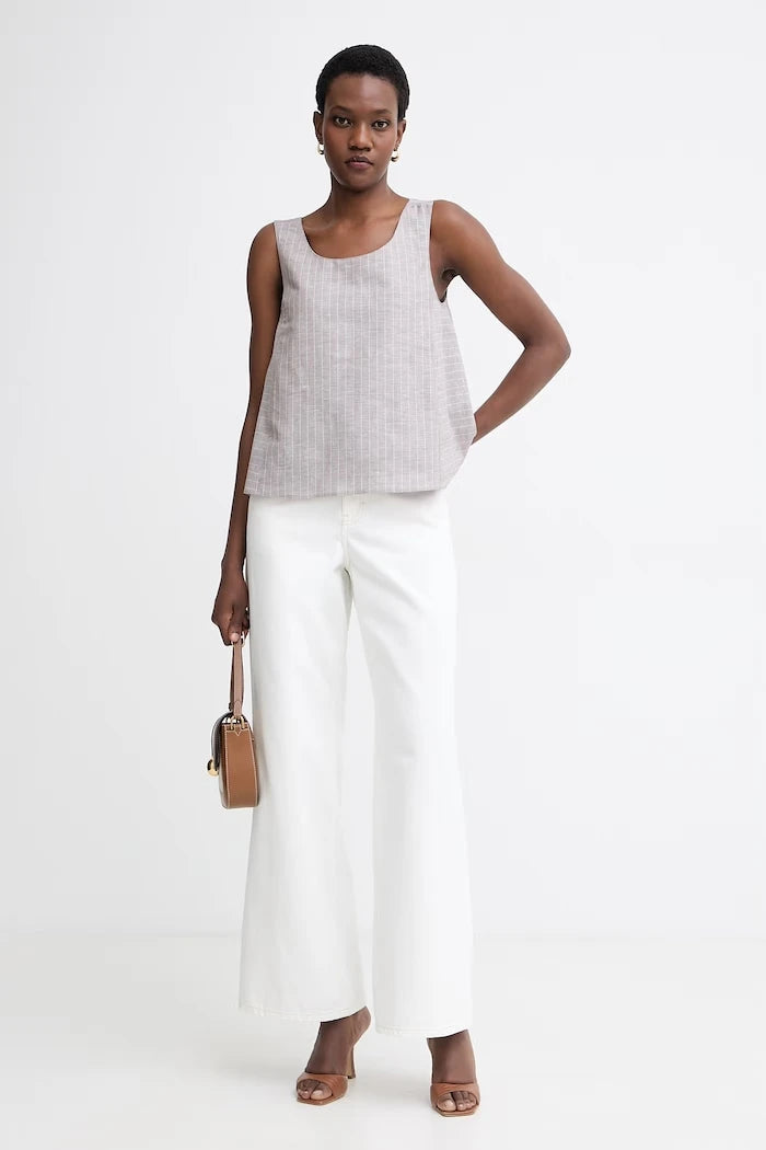 MM by Max Mara блуза дамска с лен CALIGA