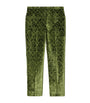 Burberry Green Baroque Velvet Tailored Trousers