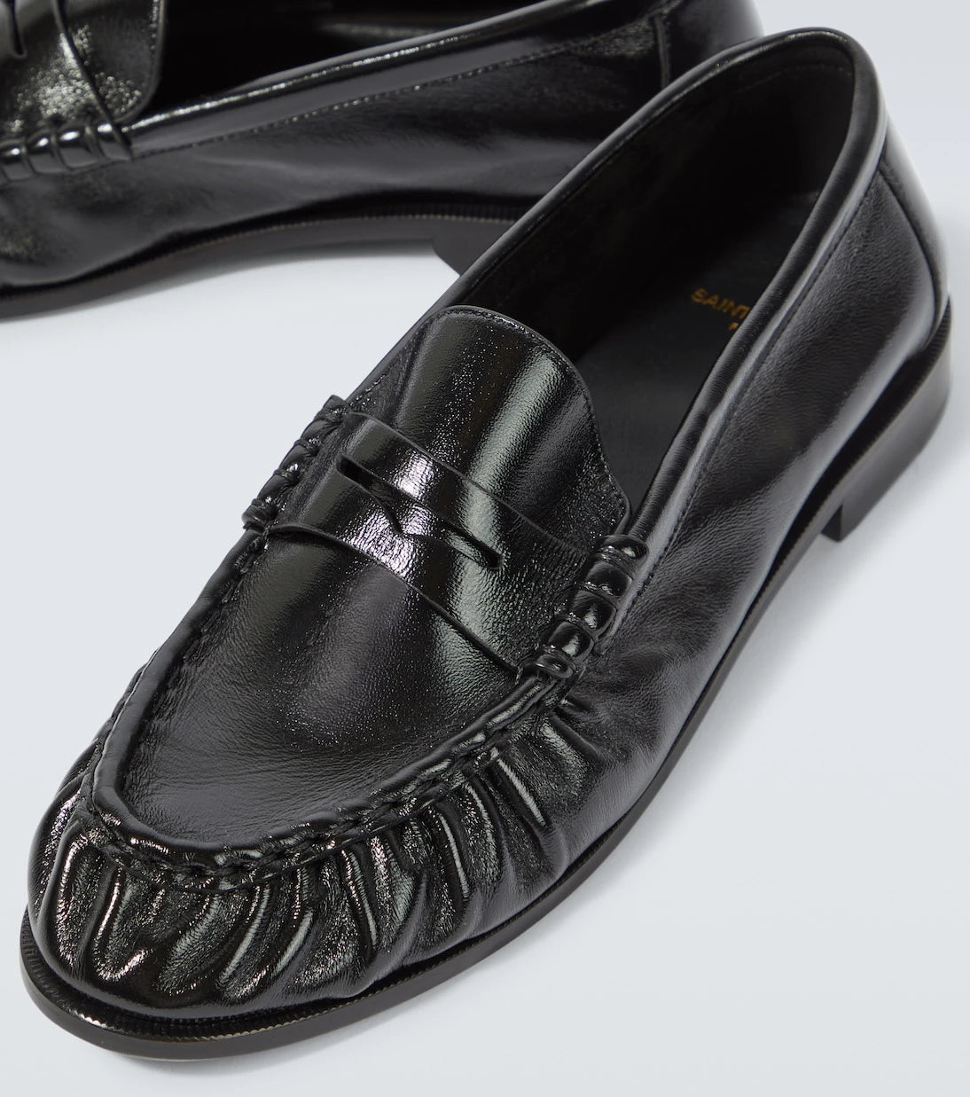 Saint Laurent - Le Loafer leather penny loafers
