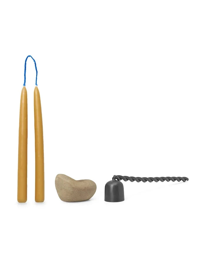 ferm LIVING Libre Mum Söndürücü ve Mumlar (6 Adet)