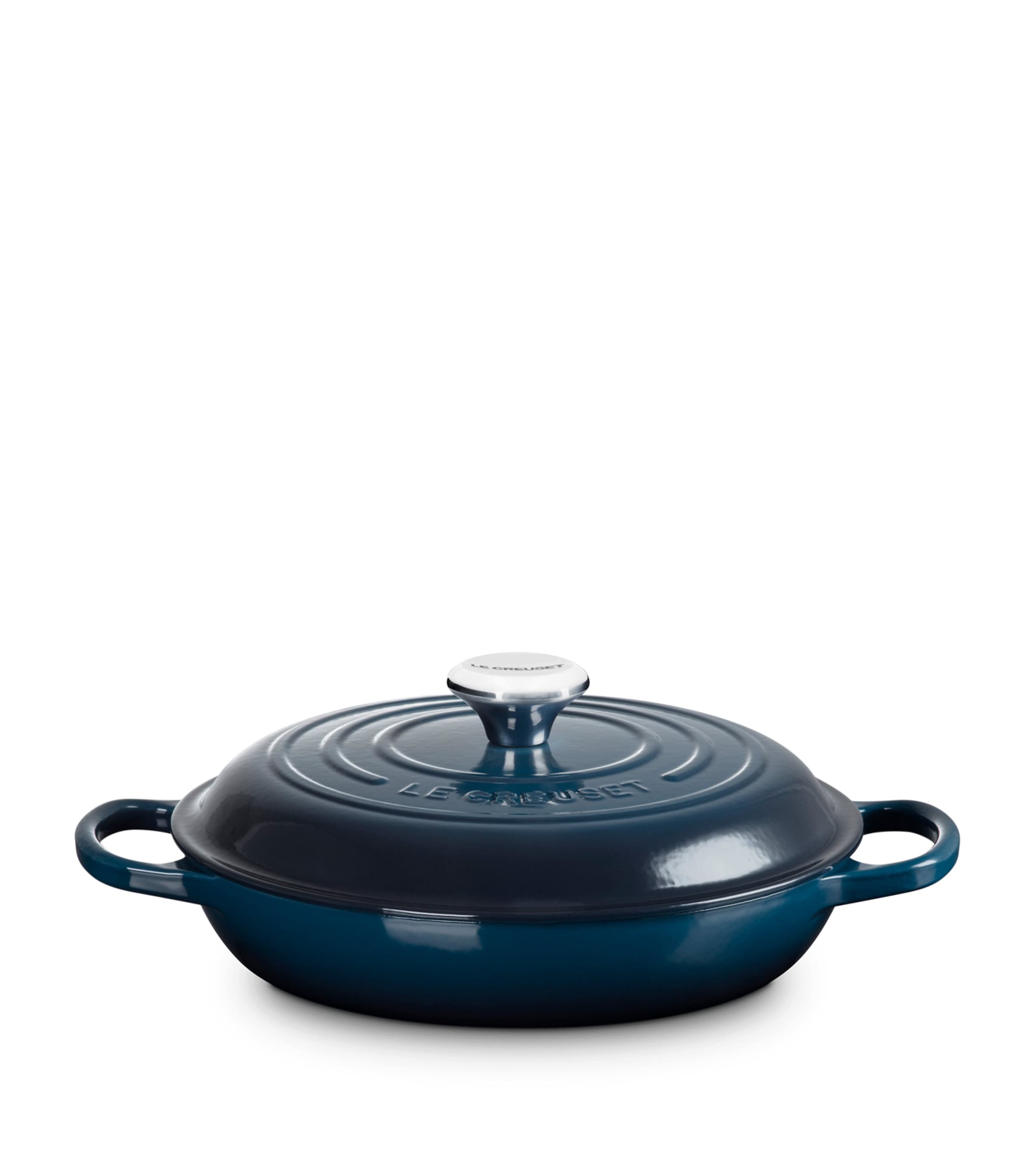 Enamelled Cast Iron Shallow Casserole Dish (26cm)