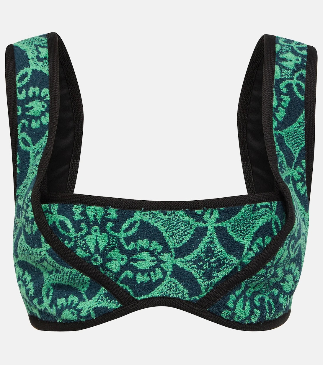 Marine Serre - Printed terry bralette