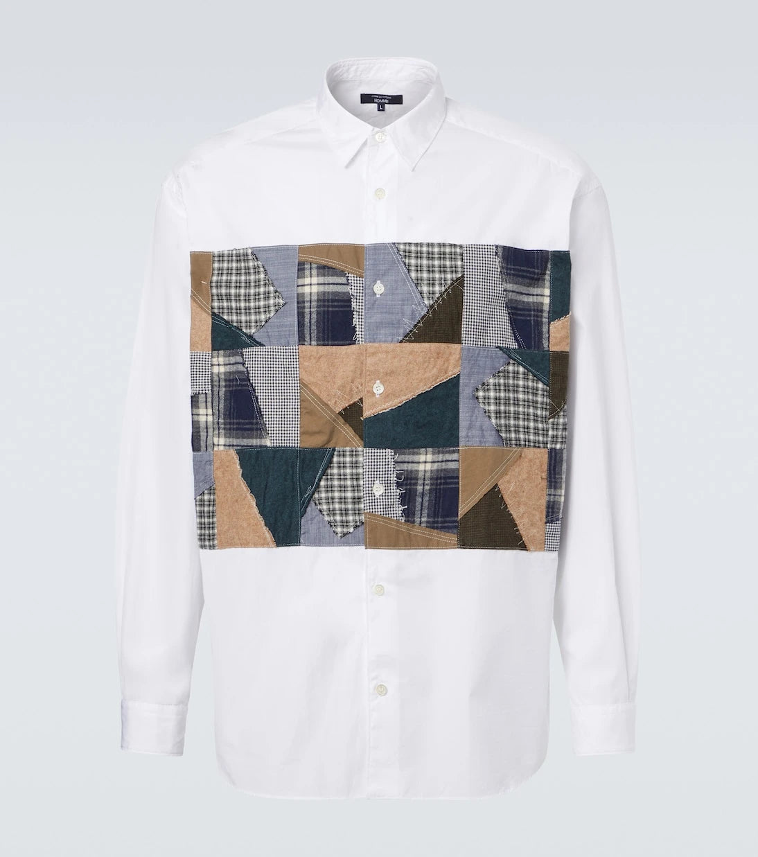 Comme des Garçons Homme - Patchwork cotton poplin shirt