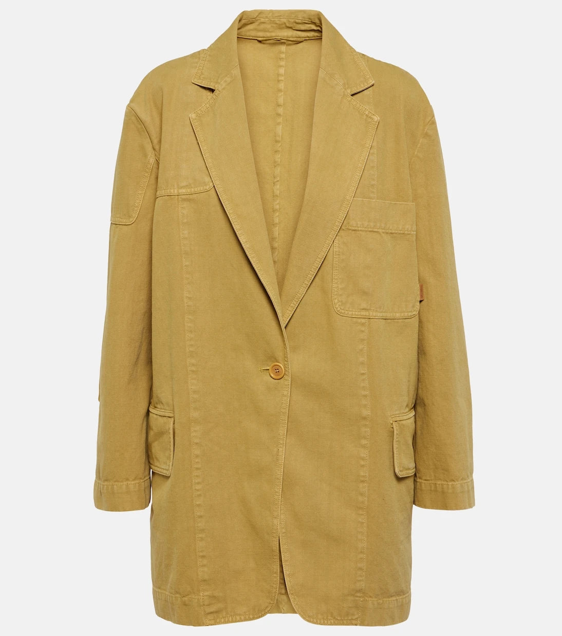 Max Mara - Dizzy oversized cotton canvas blazer