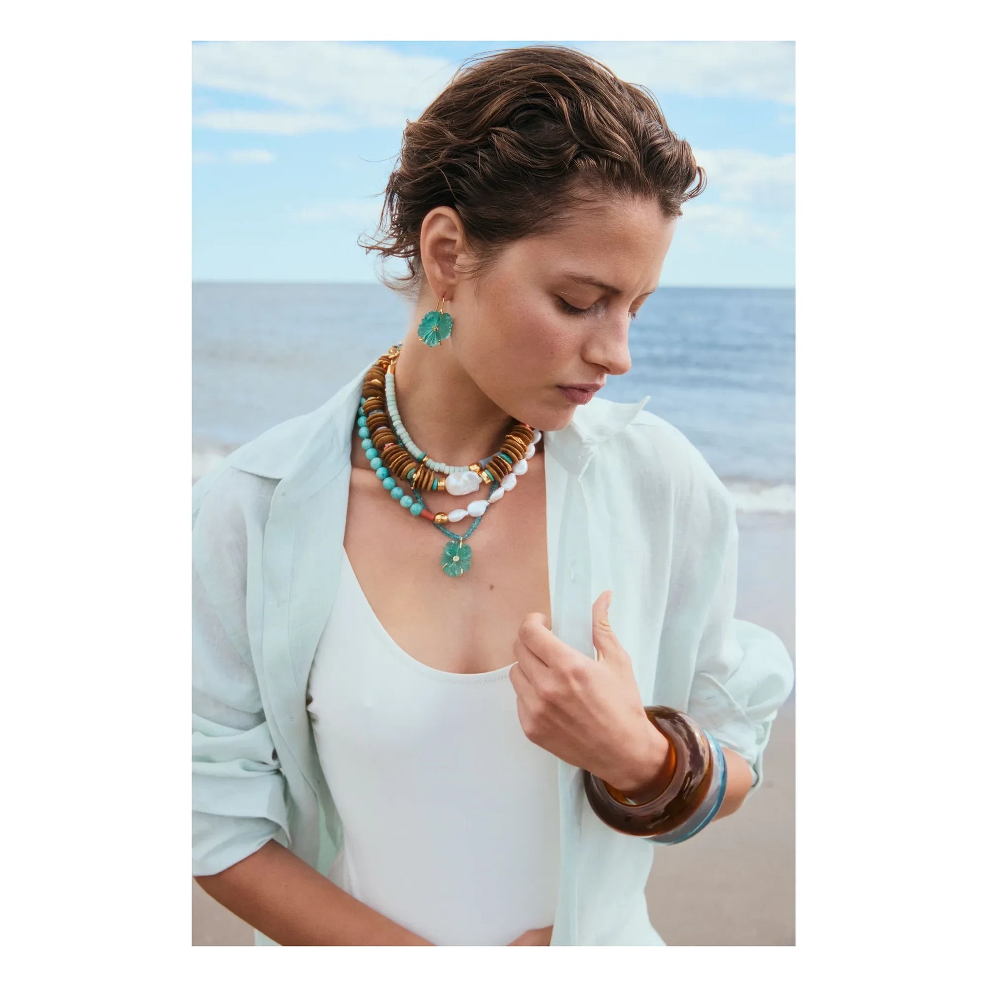 Lizzie Fortunato - Bow bracelet | Brown