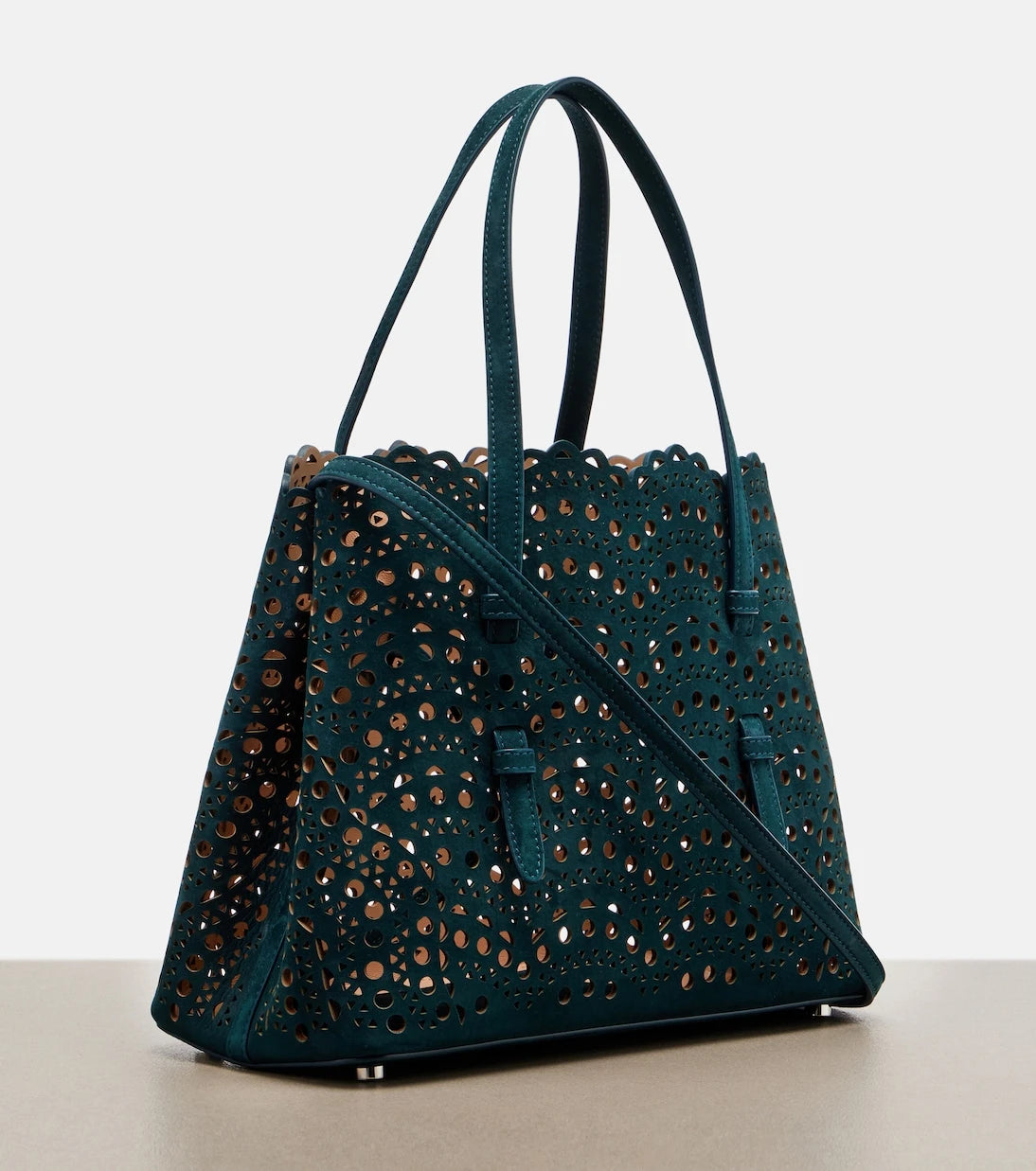 Alaïa - Le Mina 25 Vienne Wave leather tote bag