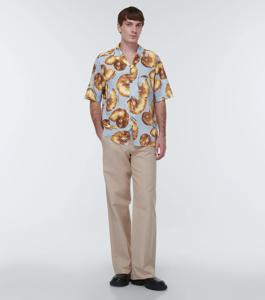 Nanushka - Printed cotton bowling shirt