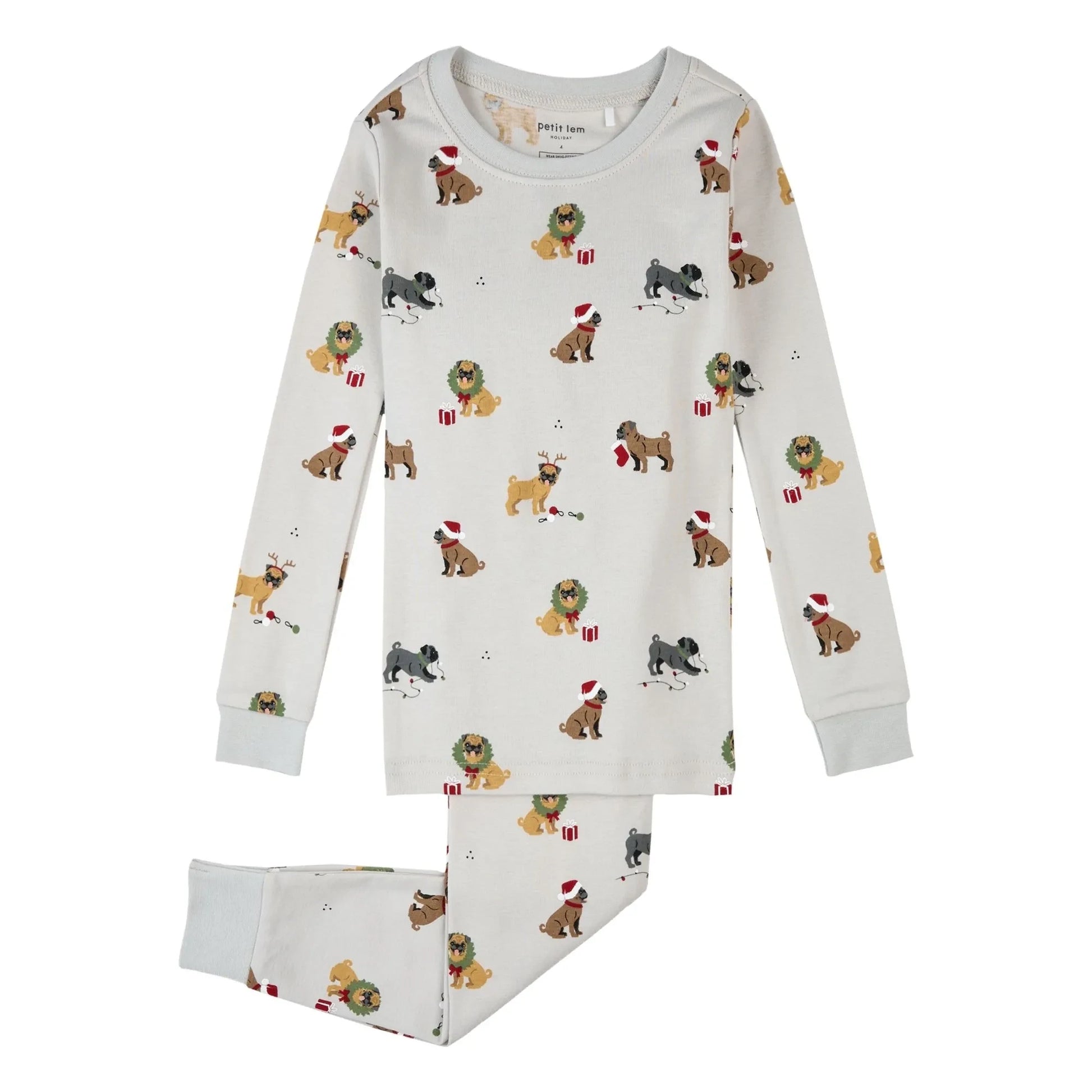 Petit Lem - Carlins Organic Cotton Pyjamas | Grey