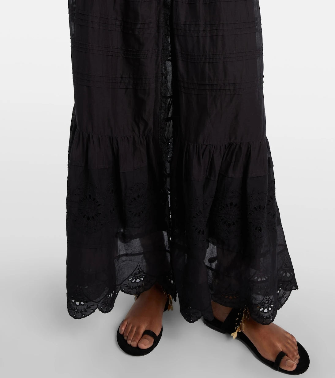 Marant Etoile - Paoline lace-trimmed maxi skirt