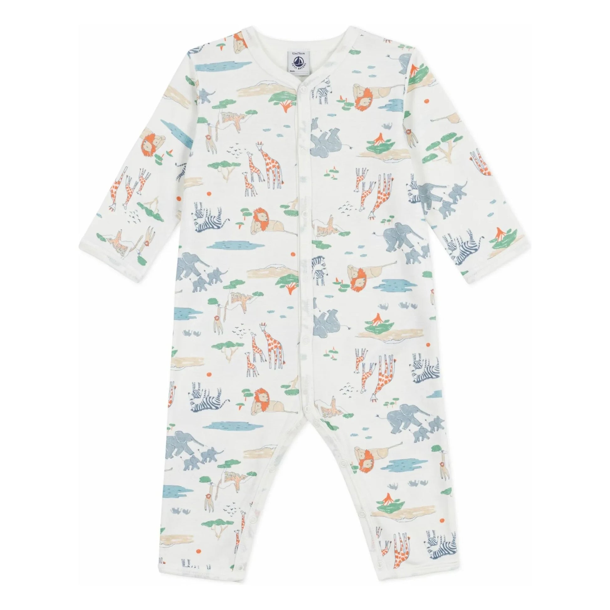 Petit Bateau - Dors Bien Savane pyjamas | White