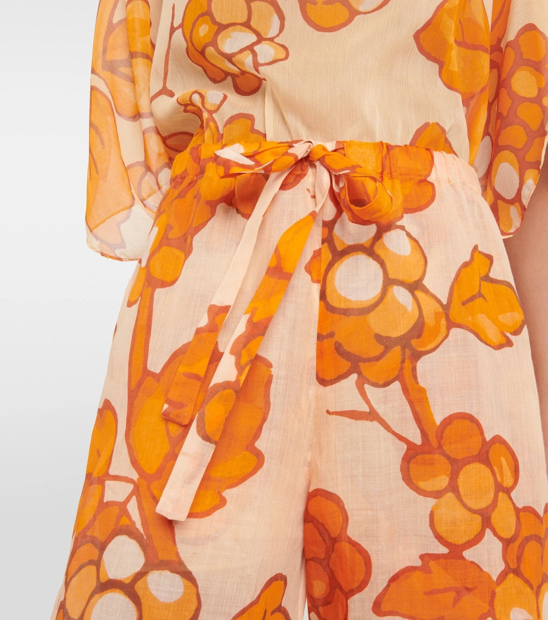 Etro - Printed ramie pants