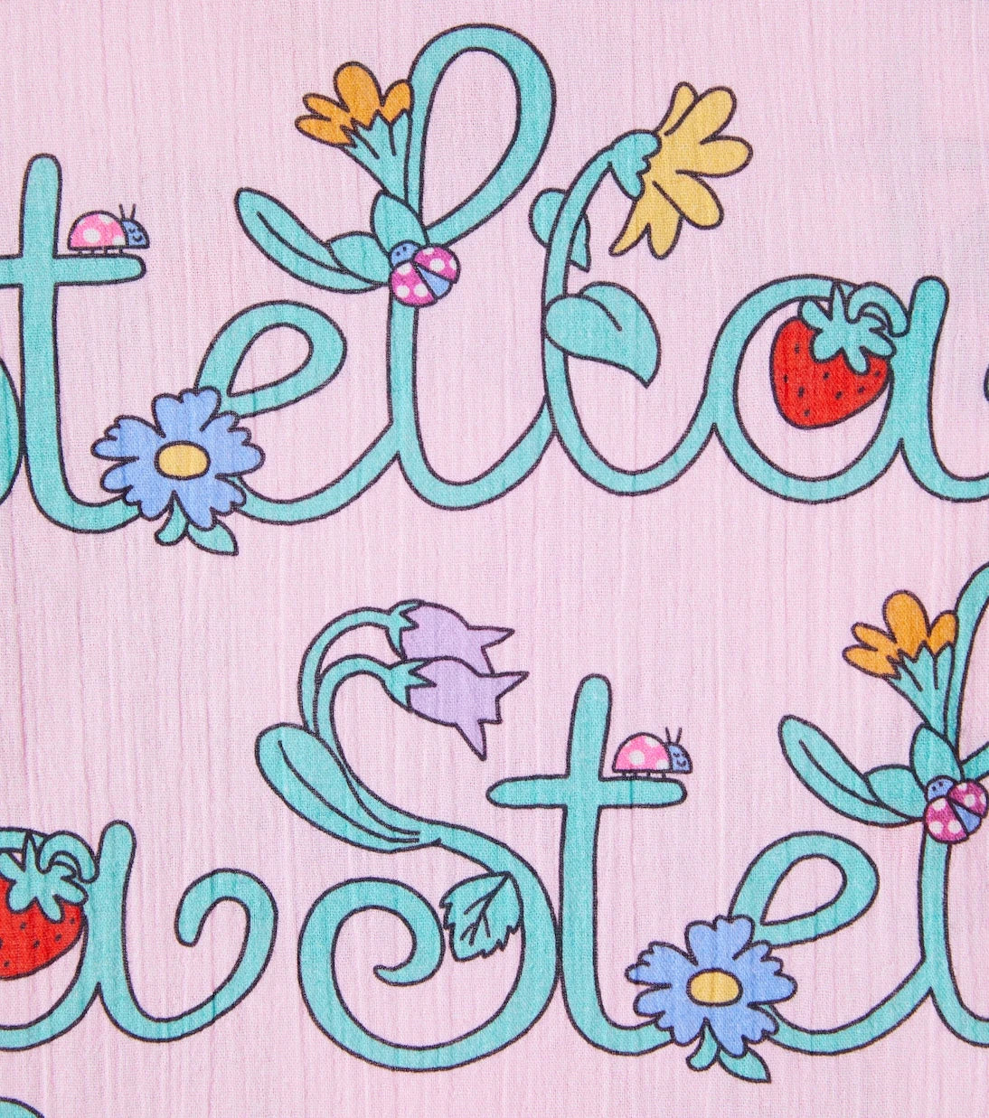 Stella McCartney Kids - Logo ruffled cotton top