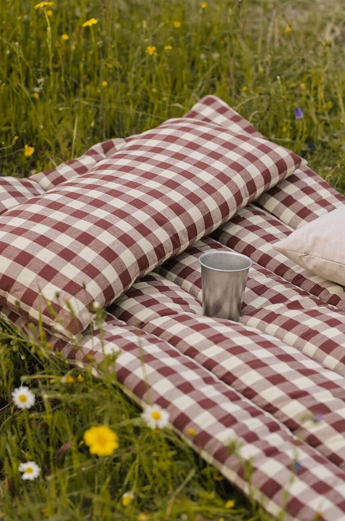 ferm LIVING Bothy Check Quilted Dekoratif Şilte 72 x 180 cm
