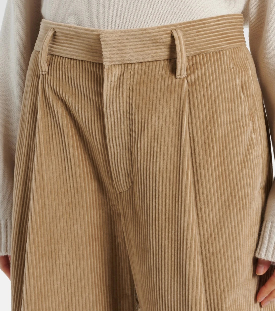 Brunello Cucinelli - High-rise cotton cropped pants