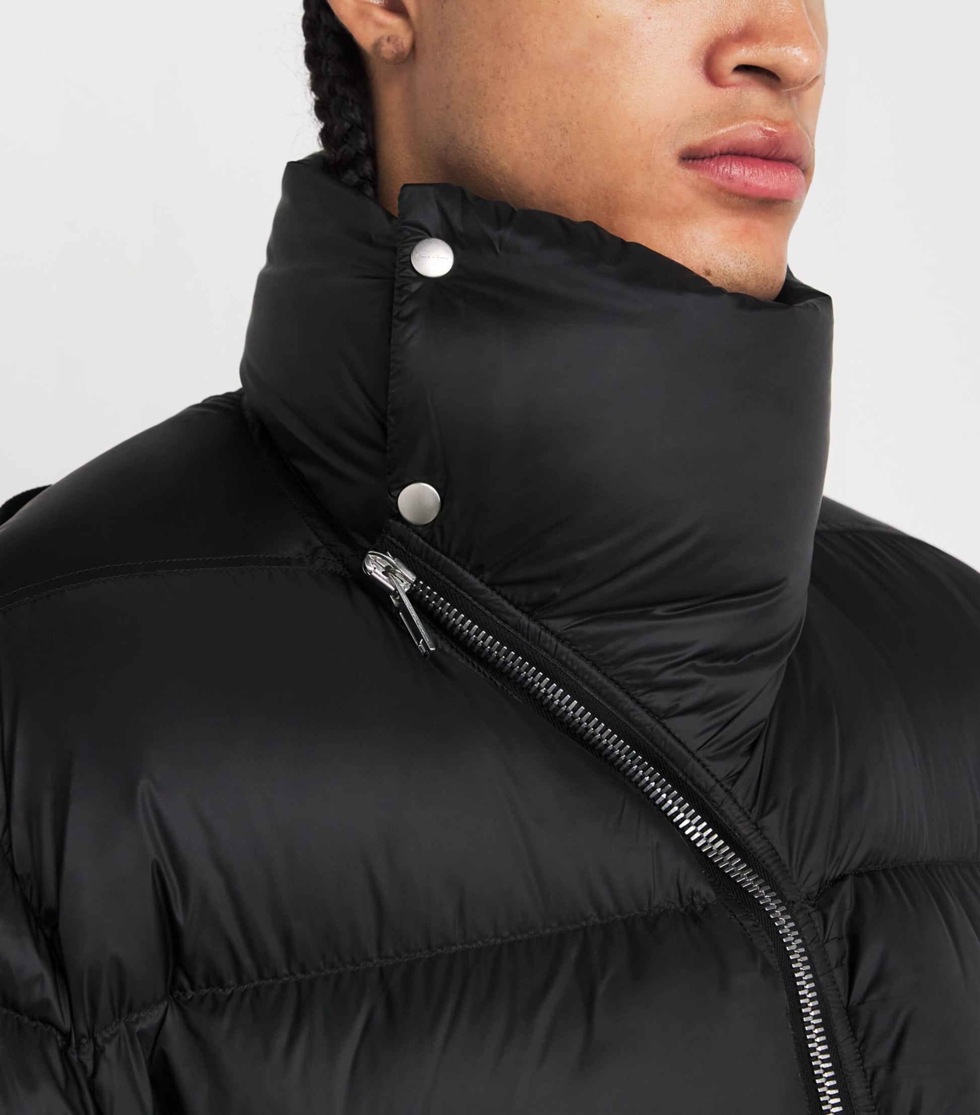 Rick Owens Black Down Turtle Puffer Jacket