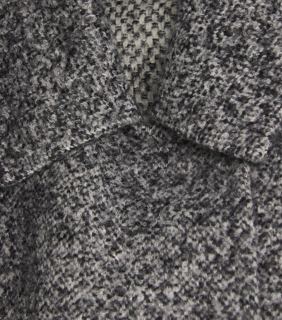 Lafayette 148 Grey Alpaca-Wool Reversible Overcoat