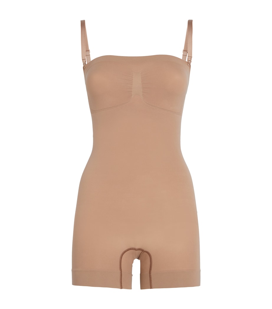 Skims Nude Seamless Sculpt Strapless Shortie Bodysuit